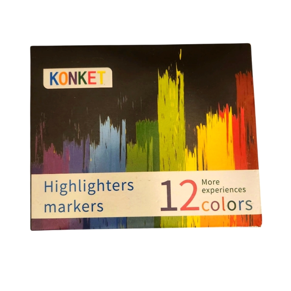 Konket Art Set Highlighters with Glitter
